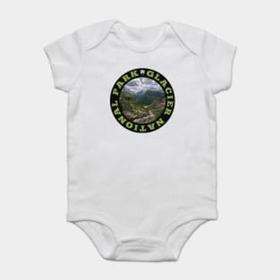 Glacier National Park circle Baby Bodysuit